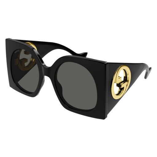 Gucci Black Rectangular GG Sunglasses – BlackSkinny